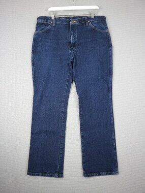 Wrangler Indigo 947STR 38x30 Cowboy Cut Bootcut FIt